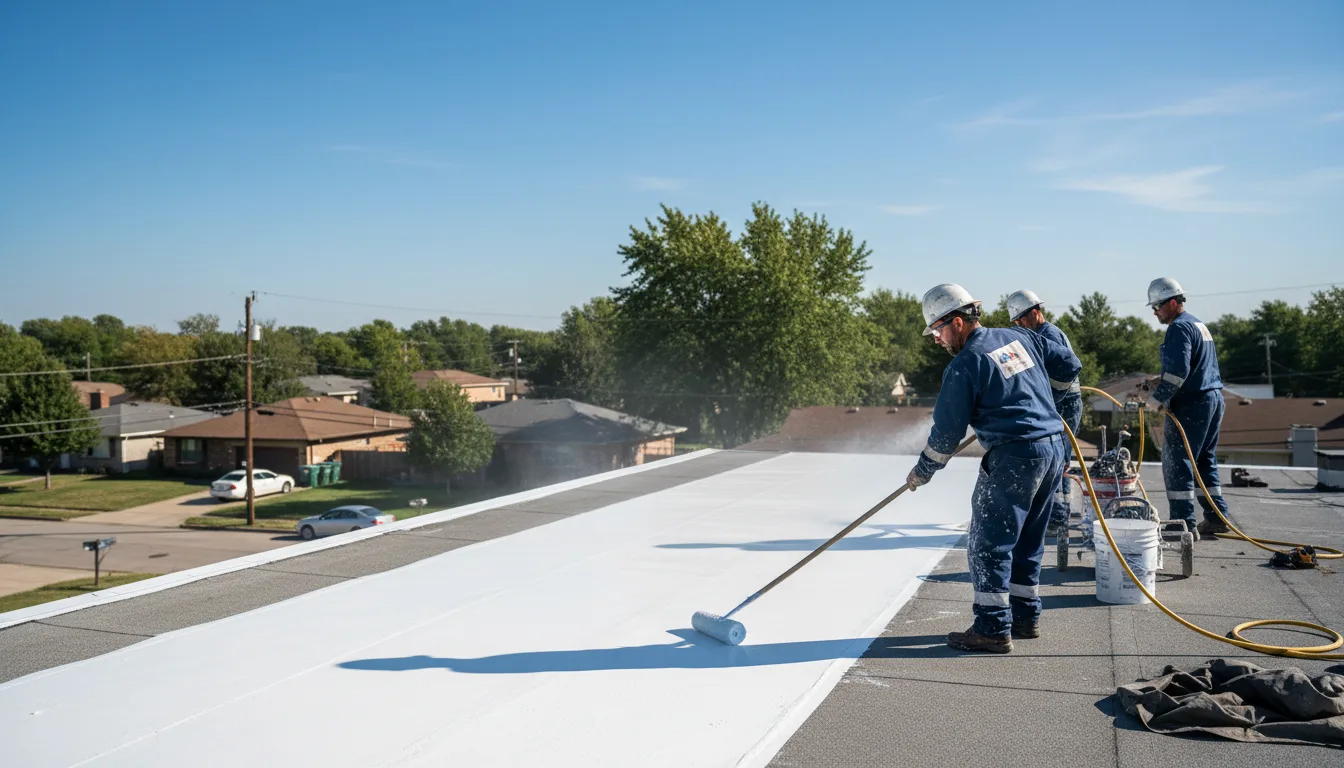 Commercial roof coating in Spiceland, IN near me